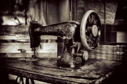 Notre machine à coudre Singer d'époque
